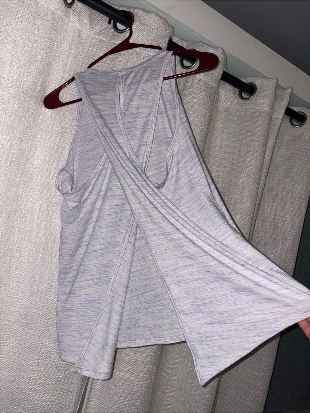 Athleta Light Heather Gray Athletic Tank